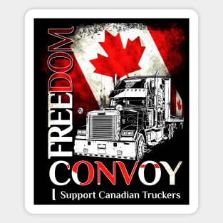 canada flag freedom convoy 2022 ottawa Truckers Freedom Magnet